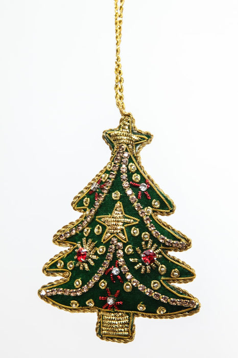 Cintre Sapin de Noël vert 9x8cm