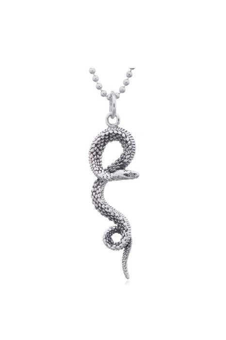 Pendentif serpent en argent