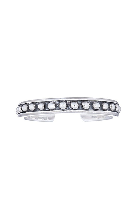 Bague d'orteil argent oxydé