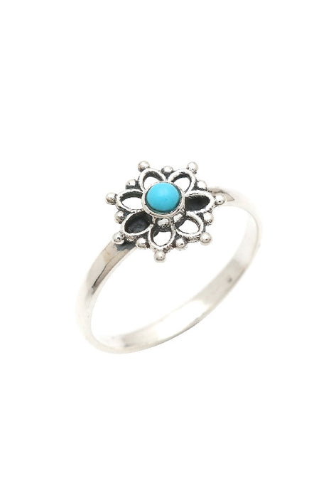 Bague en argent turquoise