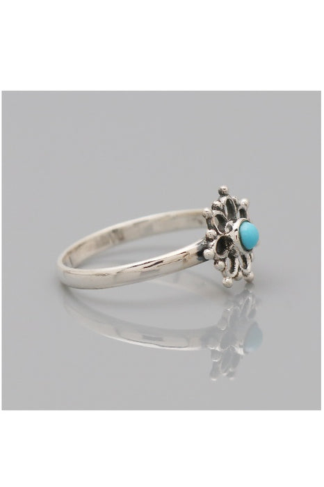 Bague en argent turquoise