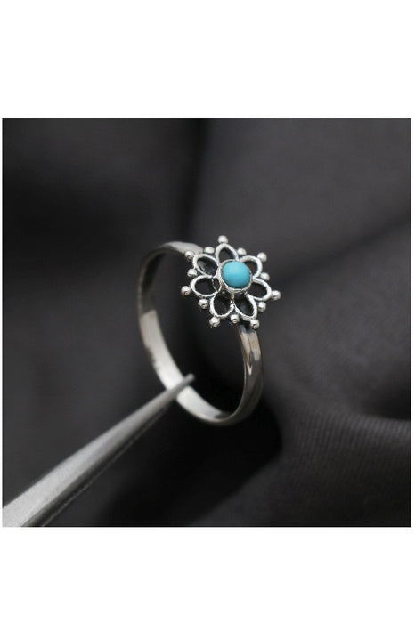 Bague en argent turquoise