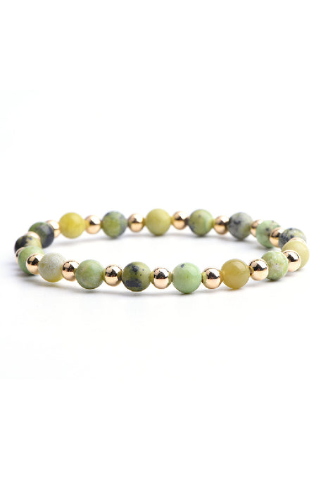 Bracelet 6mm Southern Jade, 18 cm