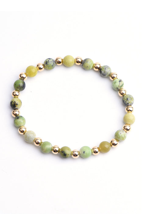 Bracelet 6mm Southern Jade, 18 cm