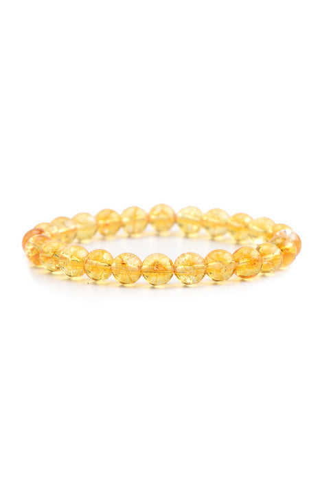 Bracelet citrine 8mm, 19 cm