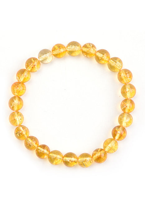 Bracelet citrine 8mm, 19 cm