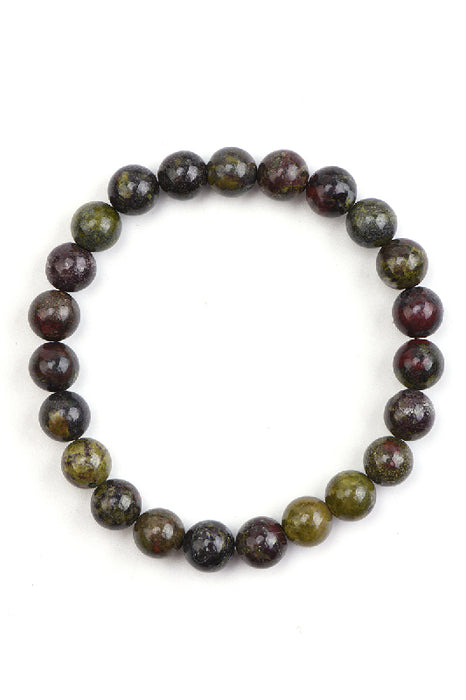 Bracelet 8mm Dragon Blood Stone, 19 cm