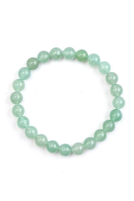 Bracelet 8mm green aventurine, 19 cm