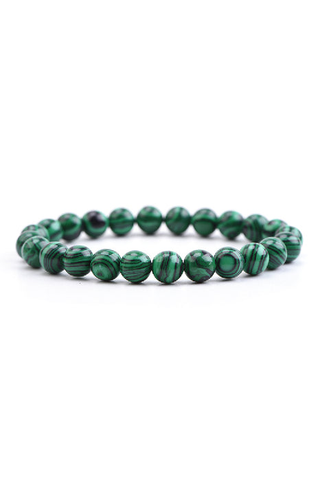 Bracelet 8mm Malachite, 19 cm