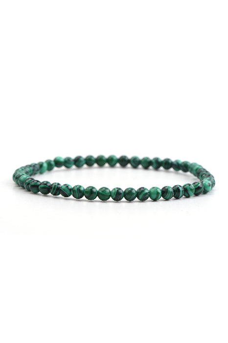 Bracelet 4mm Malachite, 18 cm