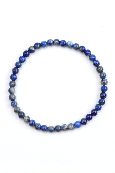 Bracelet 4mm Lapis-Lazuli, 18 cm