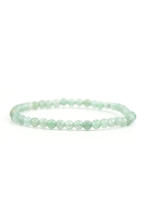 Bracelet 4mm green aventurine, 18 cm
