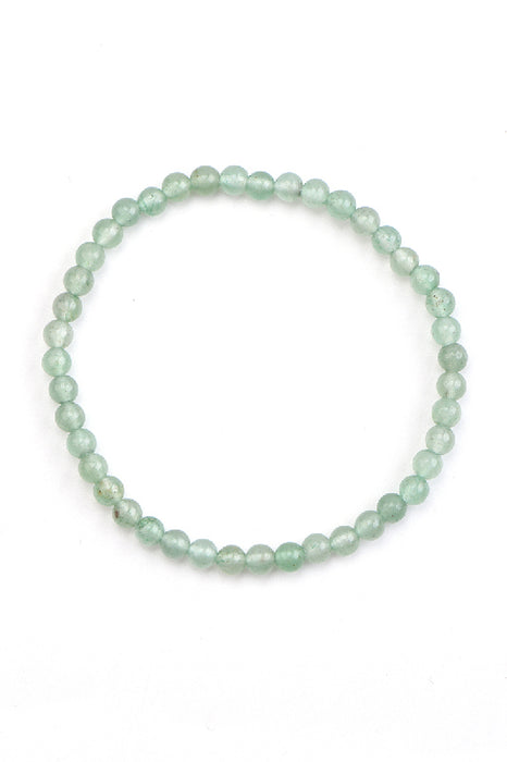 Bracelet 4mm green aventurine, 18 cm