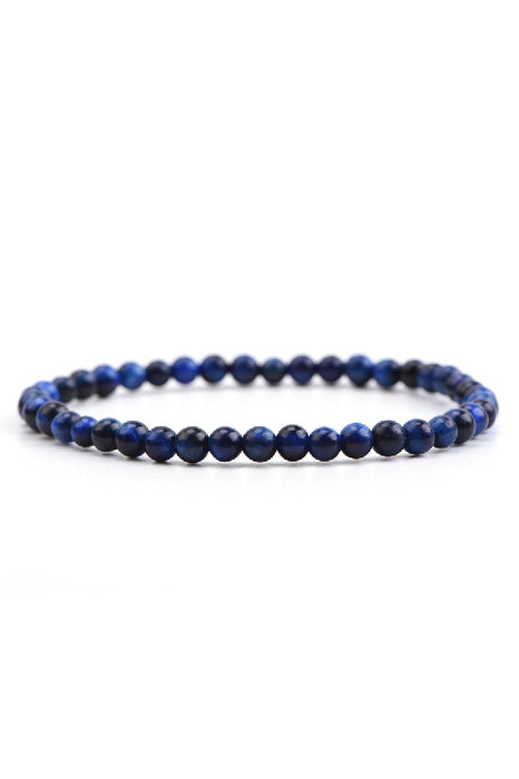 Bracelet oeil de tigre bleu 4mm, 18 cm