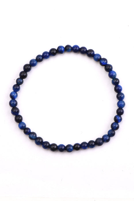 Bracelet oeil de tigre bleu 4mm, 18 cm