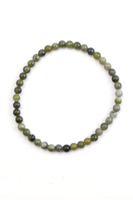 Armband 4mm southern Jade, 18 cm
