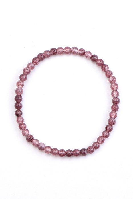 Armband 4mm Lepidolit, 18 cm