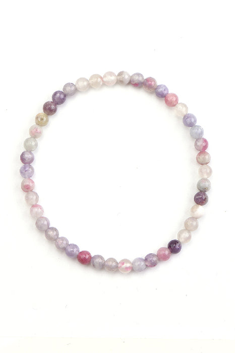 Armband 4mm pink Turmalin, 18 cm