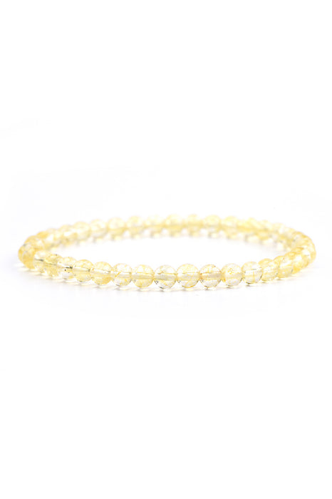 Bracelet 4mm citrine, 18 cm