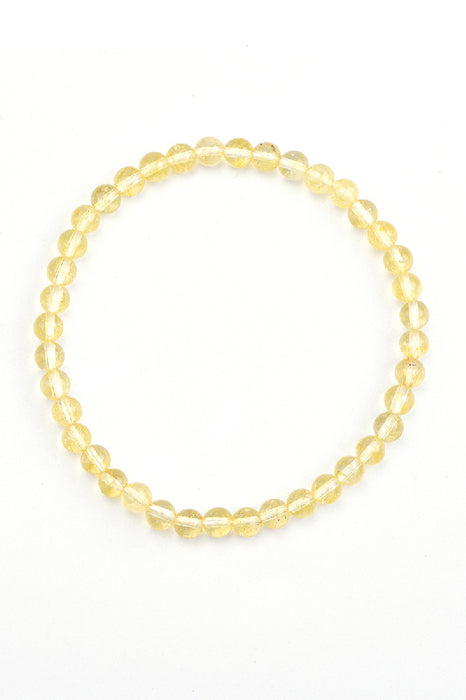 Bracelet 4mm citrine, 18 cm