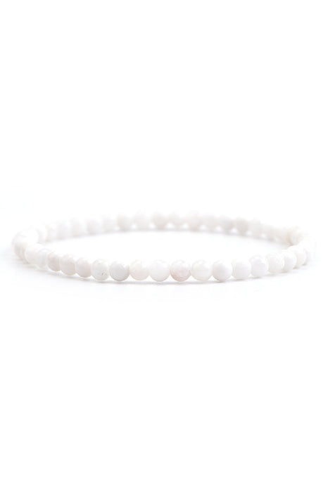 Bracelet 4mm moonstone, 18 cm