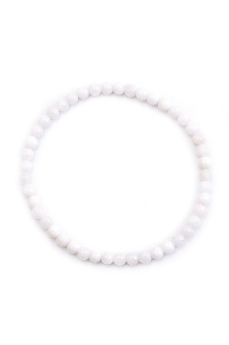 Bracelet 4mm moonstone, 18 cm