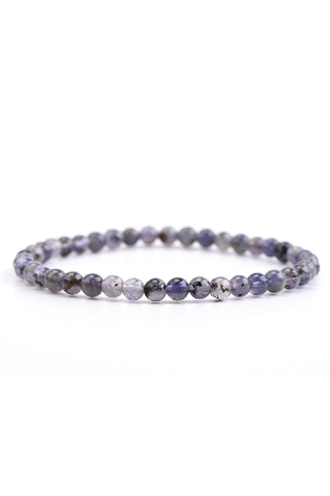 Bracelet iolite 4mm, 18 cm