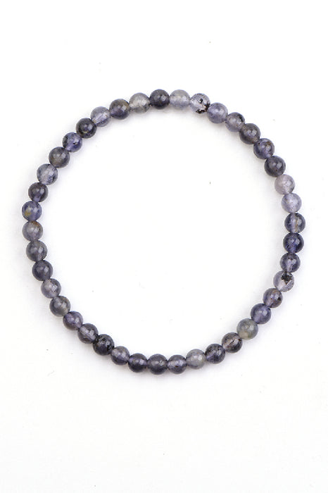 Bracelet iolite 4mm, 18 cm