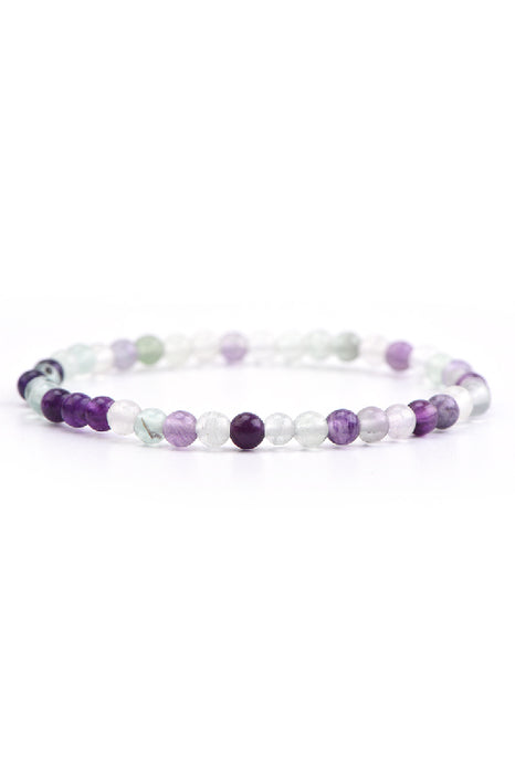 Bracelet 4mm fluorine, 18 cm