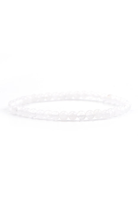 Armband 4mm weisser Jaspis, 18 cm