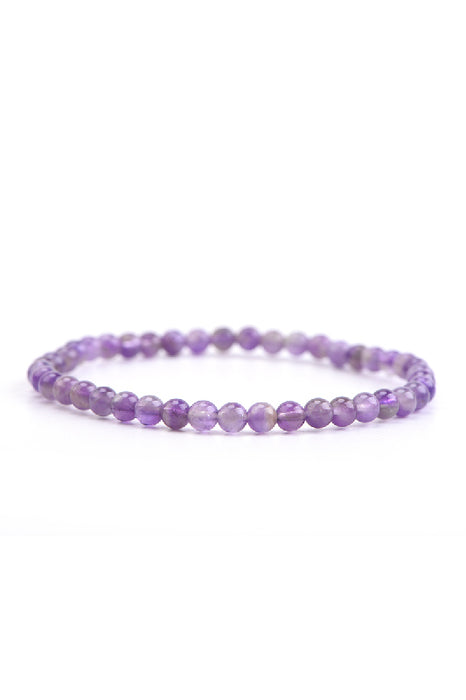 Armband 4mm Amethyst, 18 cm