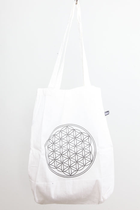 Fabric bag large flower of life