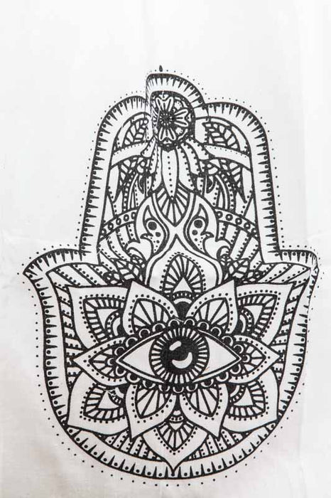 Large fabric bag Hamsa