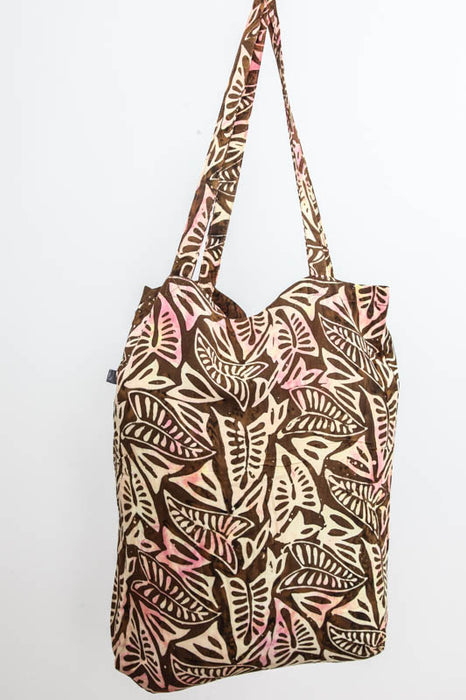 Shopping bag printed brown/multicolor