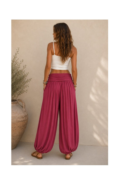 Haremshose Viskose bordeaux - One Size