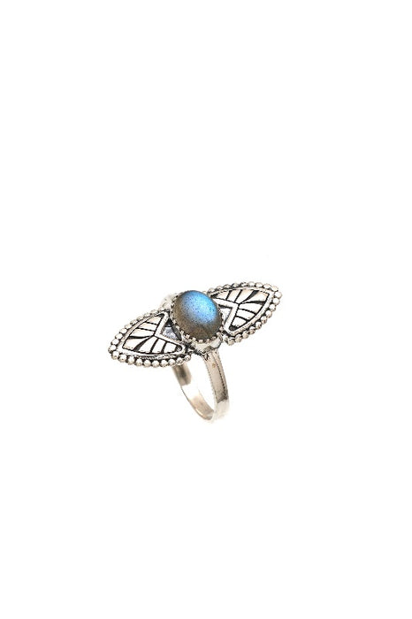 Bague argent labradorite