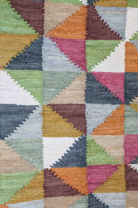 Carpet cotton multicolor 90 x 150 cm