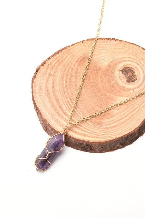 Kette Amethyst 50 cm