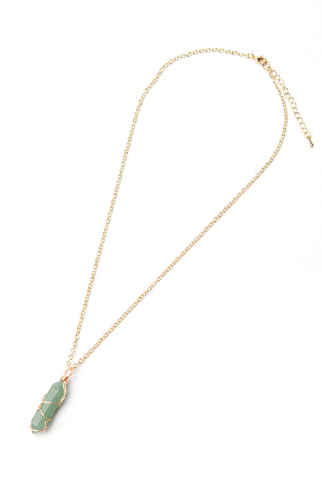 Collier aventurine verte 50 cm