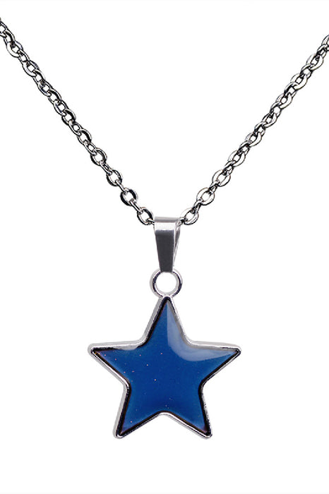 Collier avec pendentif étoile d'humeur