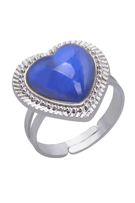 Bague d'humeur coeur réglable