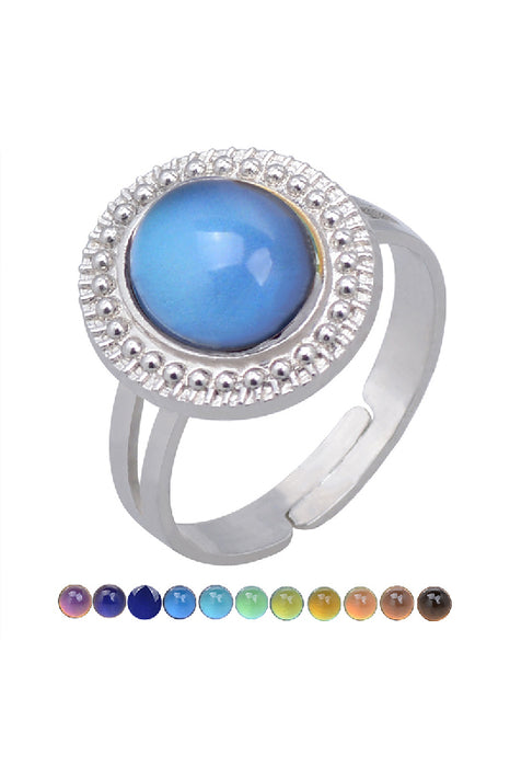 Mood ring adjustable round