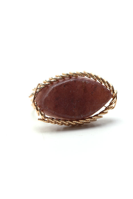 Bague réglable lépidolite