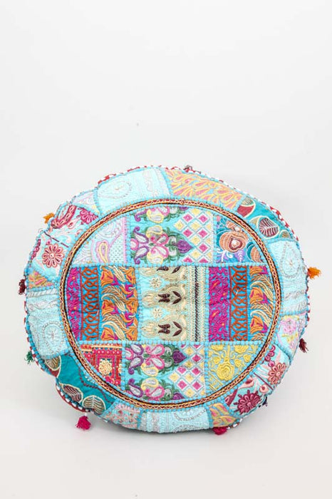 Cushion round turquoise 55 x 55 cm