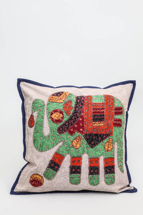 Decorative elephant cushion assorted 40 x 40 cm