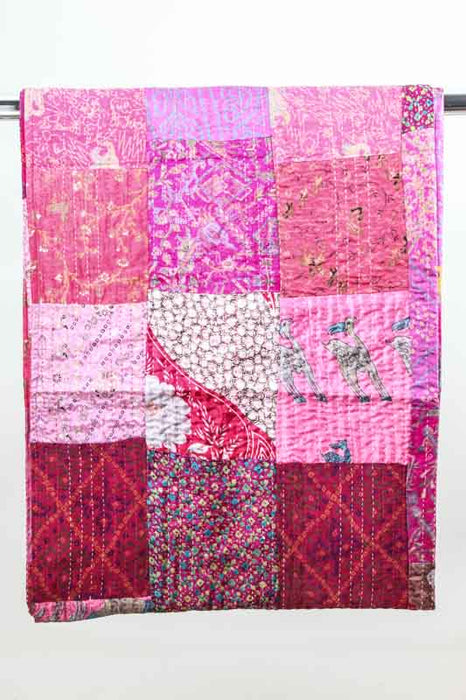 Couette Kantha assortie 220 x 270 cm