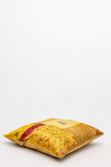 Housse de coussin Kantha assortie 40 x 40 cm