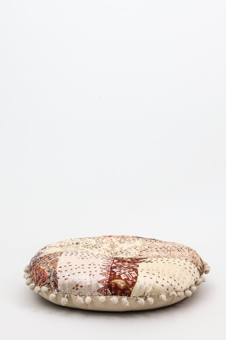 Cushion round Kantha assorted 40 x 40 cm