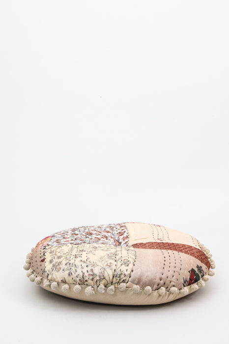 Coussins Kantha ronds assortis 40 x 40 cm