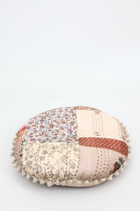 Coussins Kantha ronds assortis 40 x 40 cm